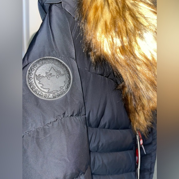 NEW Canada Weather Gear, Black & Natural Faux-Fur Parka,  XL - Picture 10 of 12